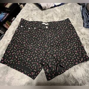 Levi’s Floral Black Shorts